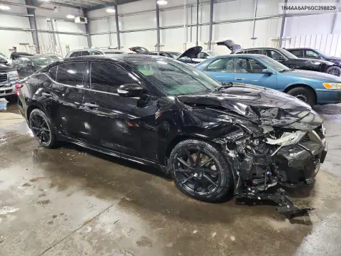 1N4AA6AP6GC398829 — 2016 Nissan Maxima, фото 4 с аукциона Copart, Передняя часть