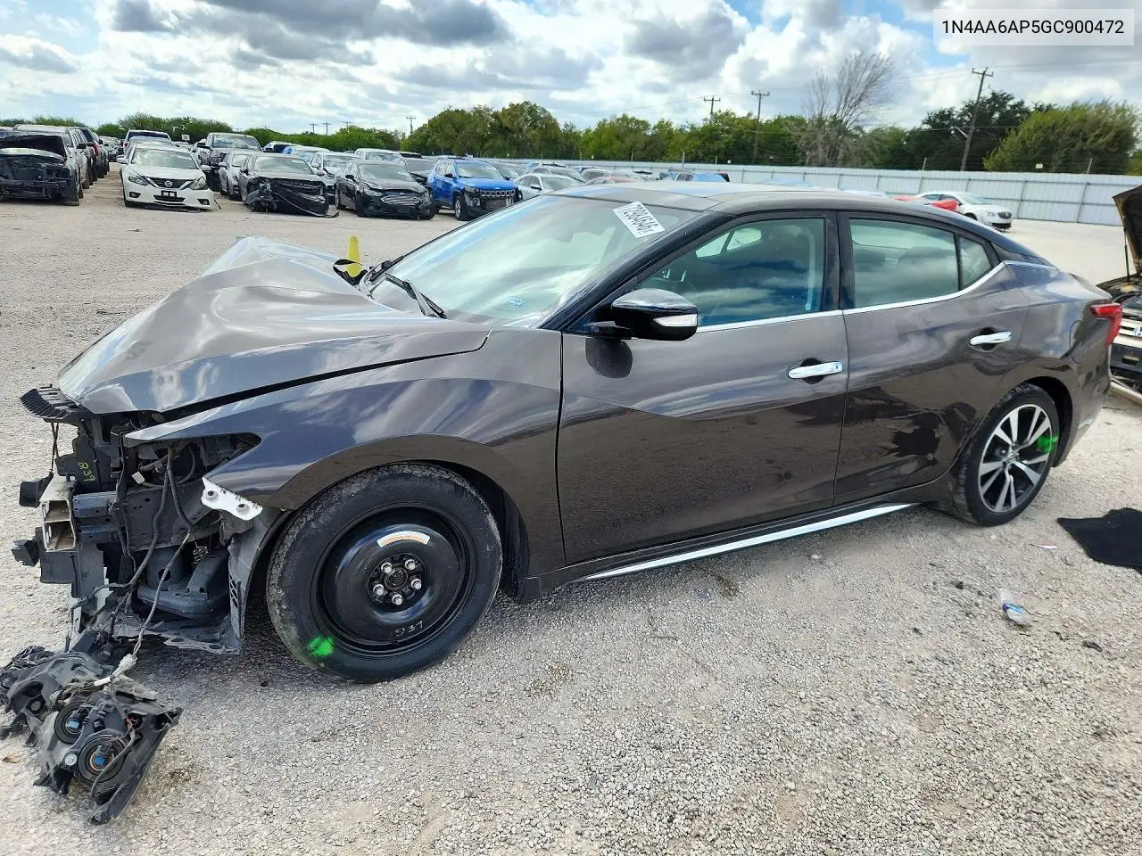 2016 Nissan Maxima 3.5 Sl VIN 1N4AA6AP5GC900472 фото 1