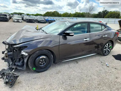 2016 Nissan Maxima 3.5 Sl VIN 1N4AA6AP5GC900472 фото 1