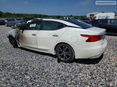 1N4AA6AP0HC383101 — 2017 Nissan Maxima, фото 2 с аукциона Copart, Пожар