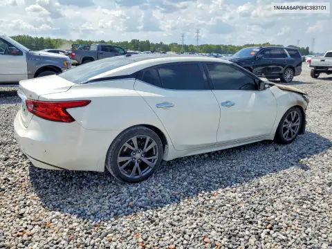 1N4AA6AP0HC383101 — 2017 Nissan Maxima, фото 3 с аукциона Copart, Пожар