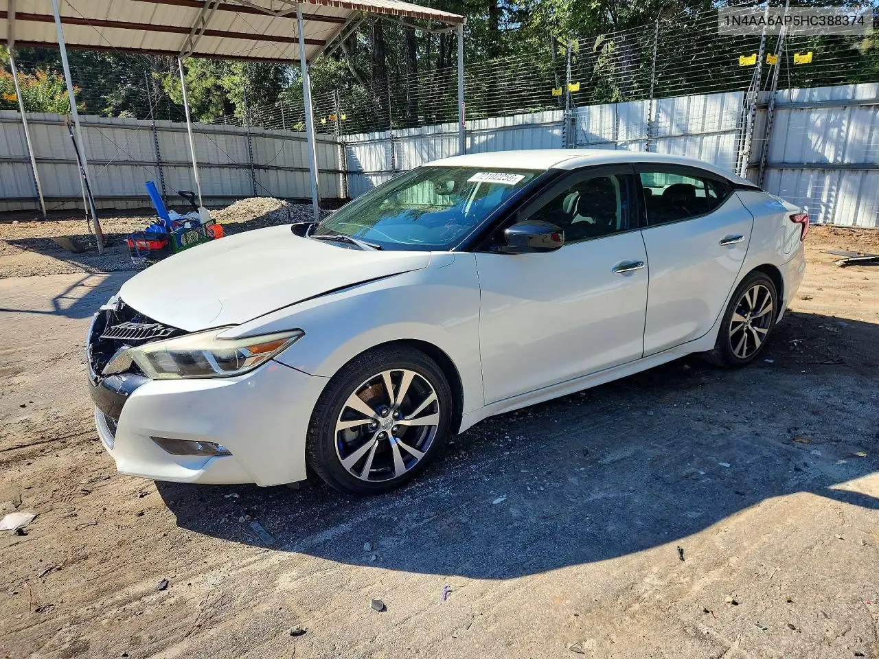 1N4AA6AP5HC388374 Nissan Maxima 2017 — повреждение Передняя часть, фото до ремонта
