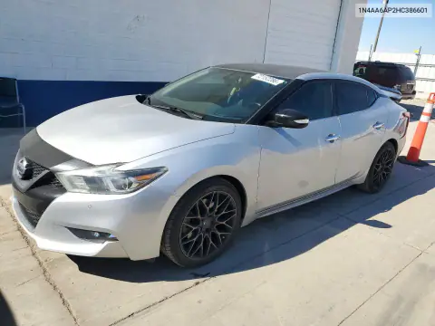 1N4AA6AP2HC386601 — 2017 Nissan Maxima, Задняя часть, фото до ремонта