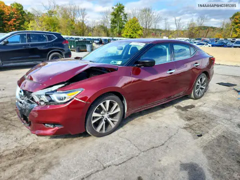 1N4AA6AP6HC385385 — 2017 Nissan Maxima, Передняя часть, фото до ремонта