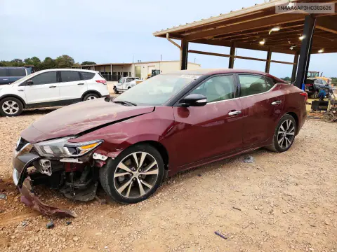 1N4AA6AP3HC383626 — 2017 Nissan Maxima, Передняя часть, фото до ремонта