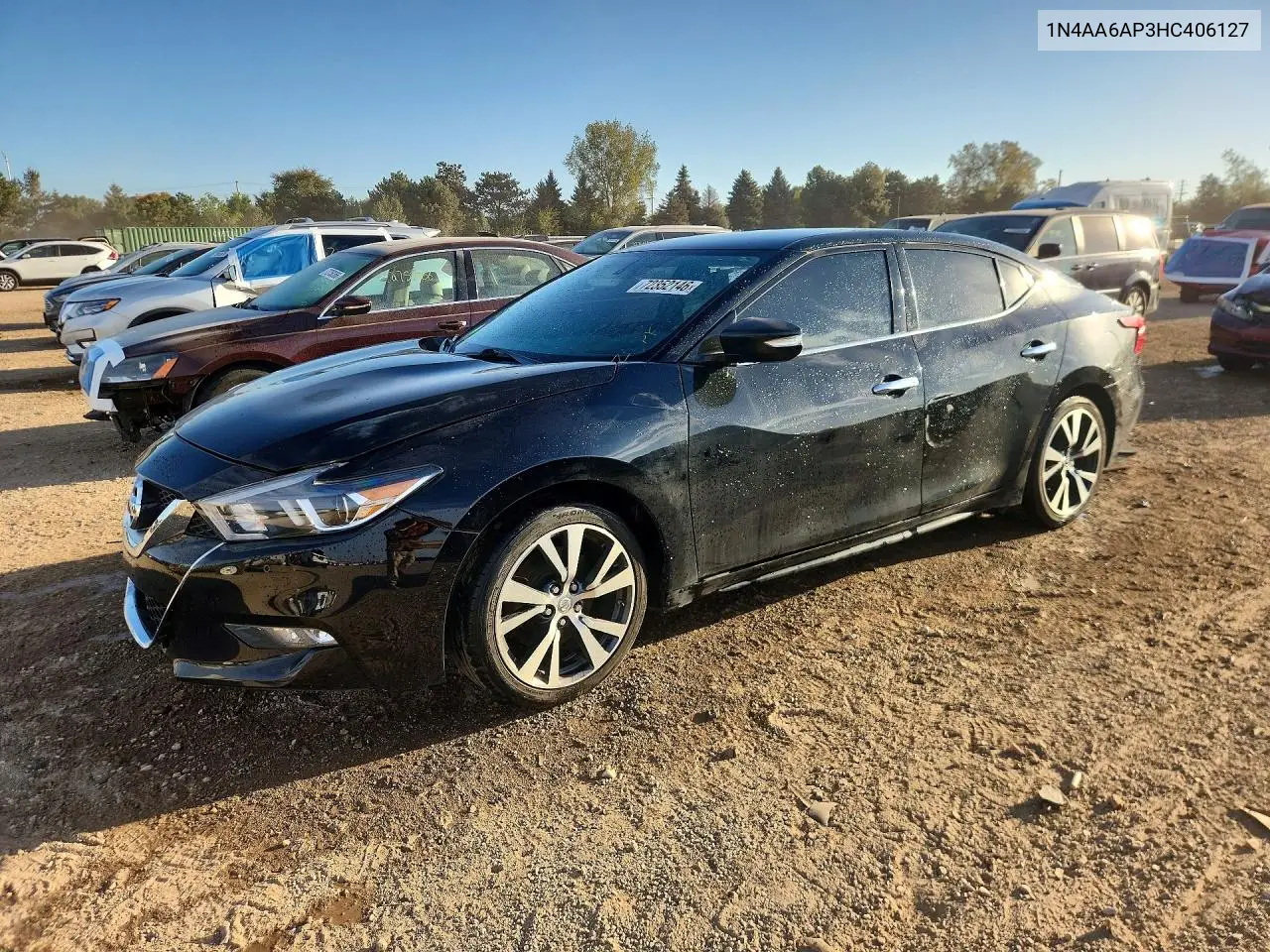 2017 Nissan Maxima 3.5 Sv VIN 1N4AA6AP3HC406127 фото 1