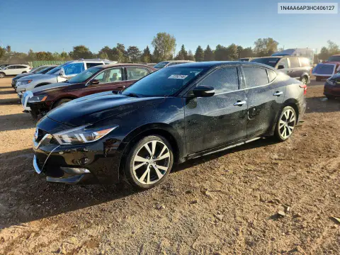 1N4AA6AP3HC406127 — 2017 Nissan Maxima, Задняя часть, фото до ремонта