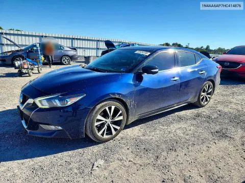 1N4AA6AP7HC414876 — 2017 Nissan Maxima, Передняя часть, фото до ремонта