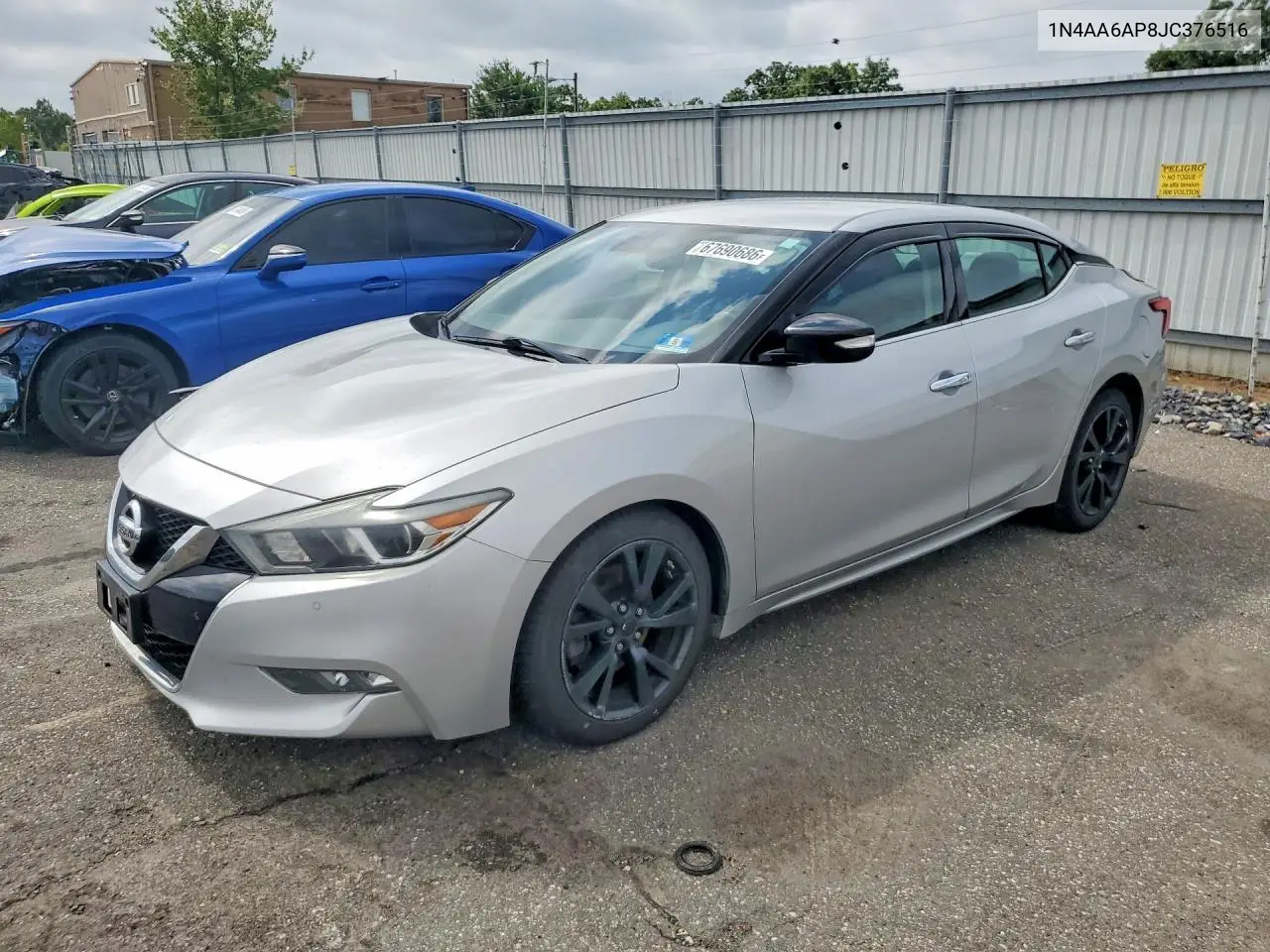 1N4AA6AP8JC376516 Nissan Maxima 2018 — повреждение Передняя часть, фото до ремонта