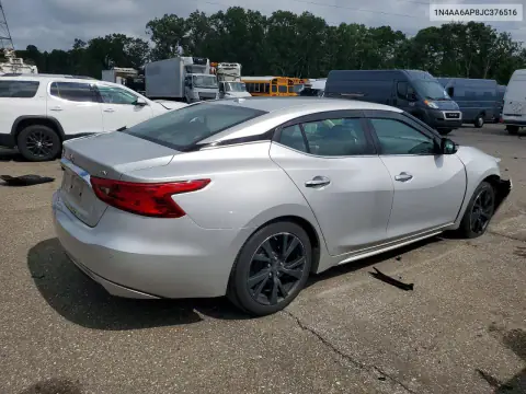 1N4AA6AP8JC376516 — 2018 Nissan Maxima, фото 3 с аукциона Copart, Передняя часть
