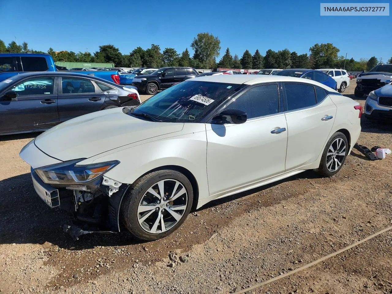 2018 Nissan Maxima 3.5 S VIN 1N4AA6AP5JC372777 фото 1