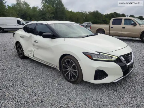 2019 Nissan Maxima 3.5 S VIN 1N4AA6AV5KC361522 фото 4