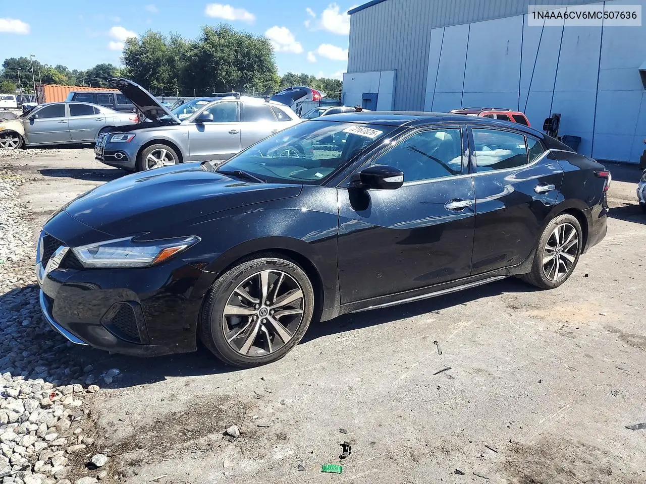 2021 Nissan Maxima Sv VIN 1N4AA6CV6MC507636 фото 1