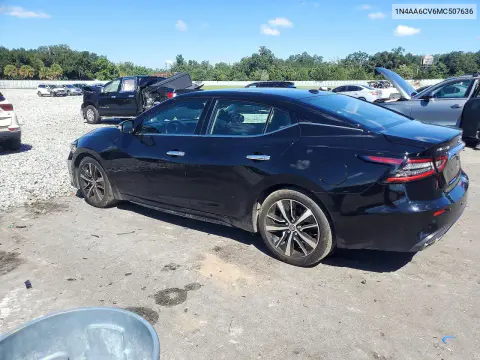 2021 Nissan Maxima Sv VIN 1N4AA6CV6MC507636 фото 2
