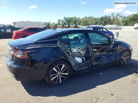 2021 Nissan Maxima Sv VIN 1N4AA6CV6MC507636 фото 3
