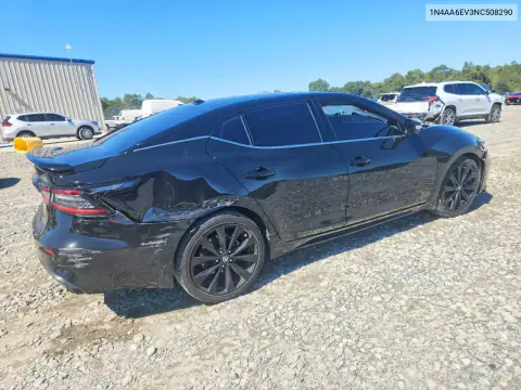 2022 Nissan Maxima Sr VIN 1N4AA6EV3NC508290 фото 3