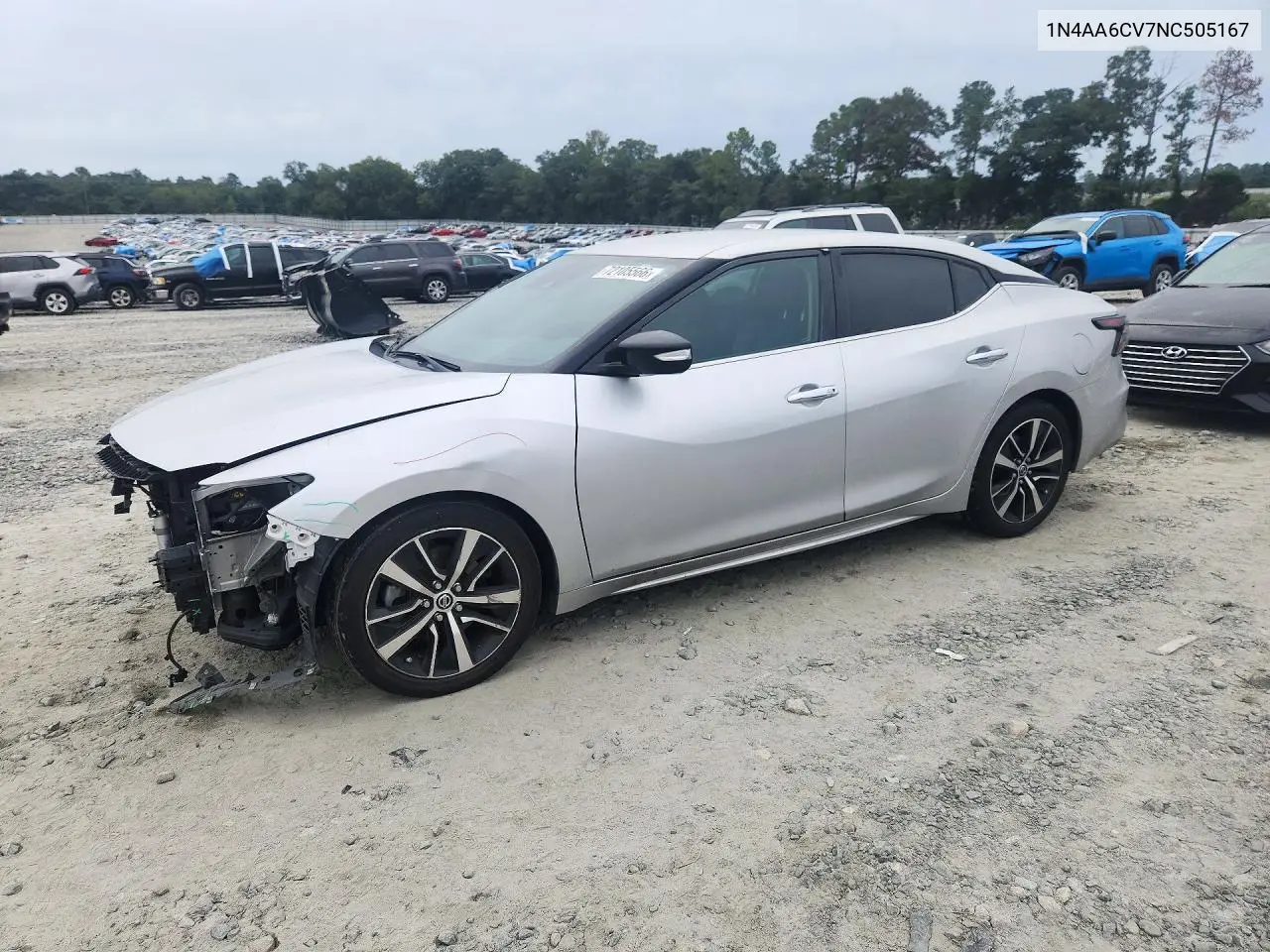 2022 Nissan Maxima Sv VIN 1N4AA6CV7NC505167 фото 1