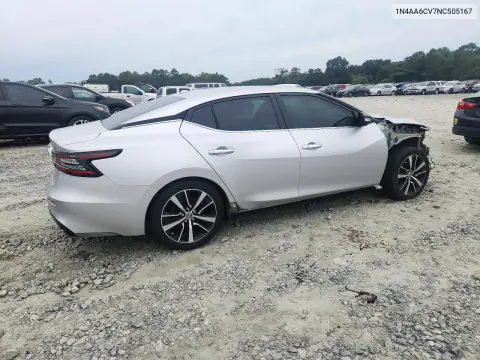 2022 Nissan Maxima Sv VIN 1N4AA6CV7NC505167 фото 3