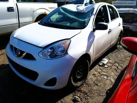 3N1CK3CP7FL254031 — 2015 Nissan Micra, Верхняя часть / Крыша, фото до ремонта