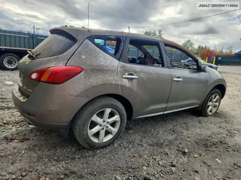 JN8AZ18W09W114944 — 2009 Nissan Murano, фото 3 с аукциона Copart, Пожар