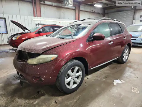 JN8AZ18U69W002230 — 2009 Nissan Murano, Передняя часть, фото до ремонта