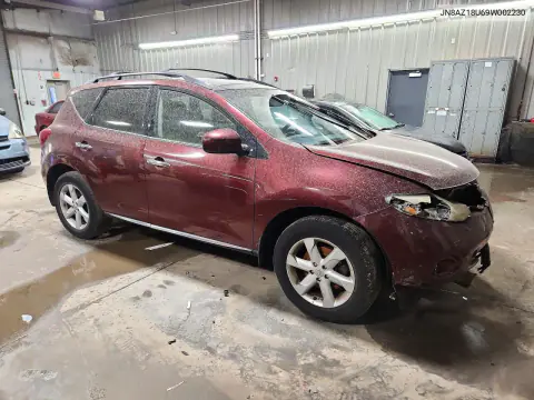 2009 Nissan Murano S VIN JN8AZ18U69W002230 фото 4