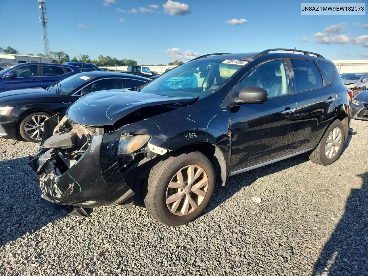 2011 Nissan Murano S VIN JN8AZ1MW9BW182073 фото 1
