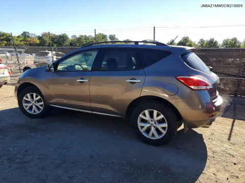 2012 Nissan Murano S VIN JN8AZ1MW0CW215009 фото 2