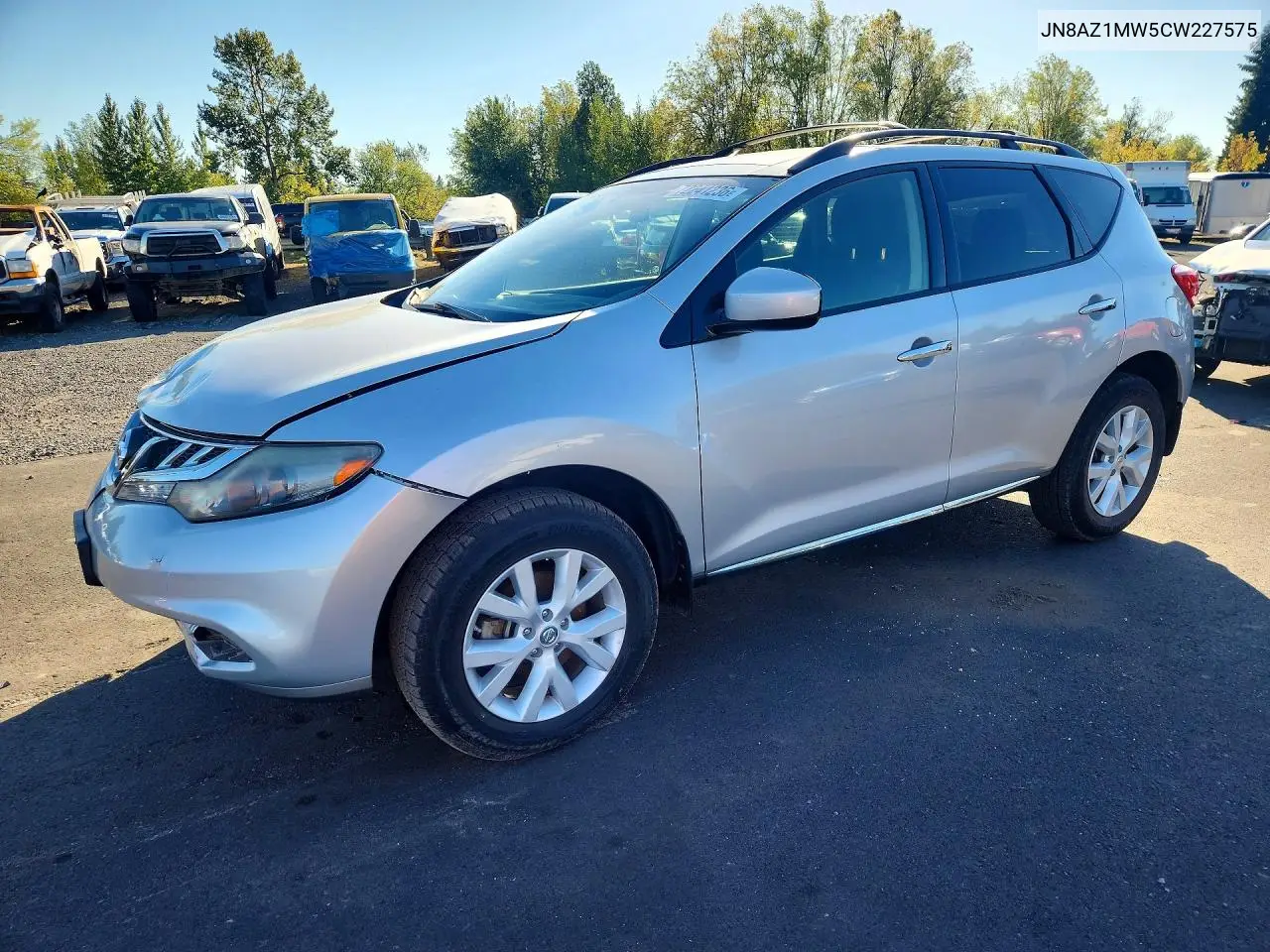 2012 Nissan Murano S VIN JN8AZ1MW5CW227575 фото 1