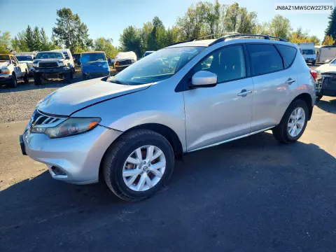 JN8AZ1MW5CW227575 — 2012 Nissan Murano, Передняя часть, фото до ремонта