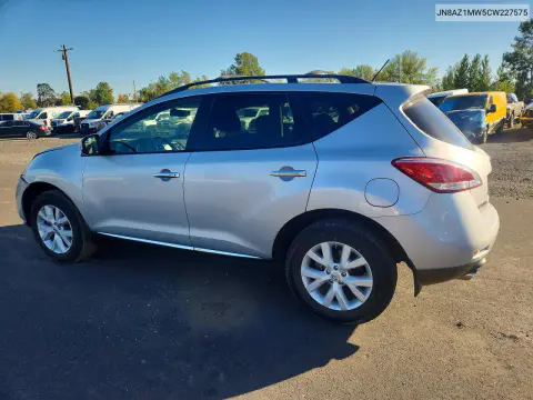 2012 Nissan Murano S VIN JN8AZ1MW5CW227575 фото 2