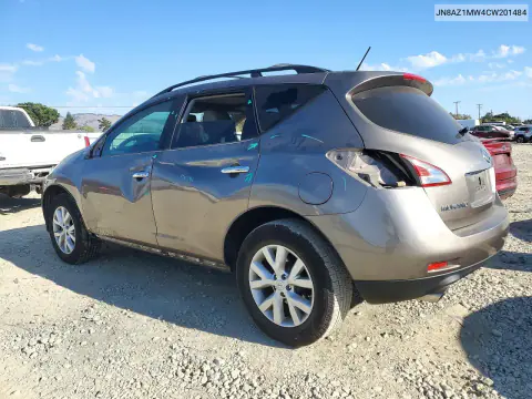2012 Nissan Murano S VIN JN8AZ1MW4CW201484 фото 2