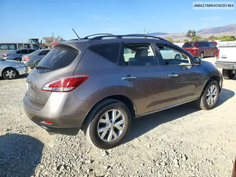 2012 Nissan Murano S VIN JN8AZ1MW4CW201484 фото 3