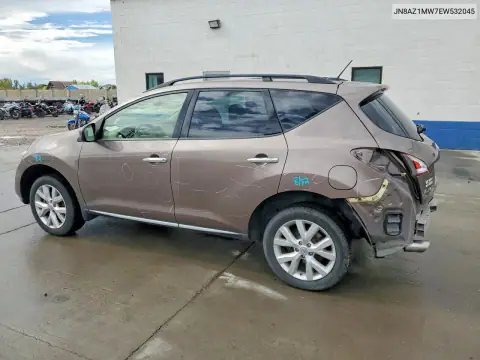 JN8AZ1MW7EW532045 — 2014 Nissan Murano, фото 2 с аукциона Copart, Задняя часть