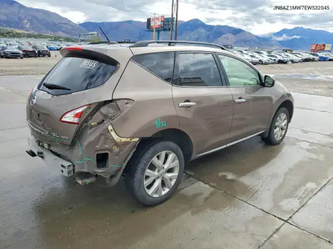 JN8AZ1MW7EW532045 — 2014 Nissan Murano, фото 3 с аукциона Copart, Задняя часть