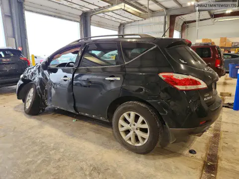 2014 Nissan Murano Sl VIN JN8AZ1MW7EW531770 фото 2