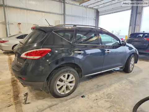 2014 Nissan Murano Sl VIN JN8AZ1MW7EW531770 фото 3