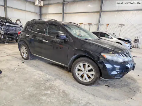 2014 Nissan Murano Sl VIN JN8AZ1MW7EW531770 фото 4