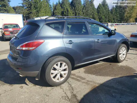 2014 Nissan Murano Sl VIN JN8AZ1MWXEW501744 фото 3