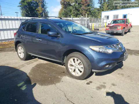 2014 Nissan Murano Sl VIN JN8AZ1MWXEW501744 фото 4