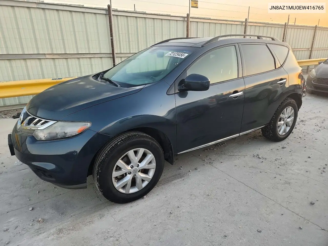 2014 Nissan Murano Sl VIN JN8AZ1MU0EW416765 фото 1