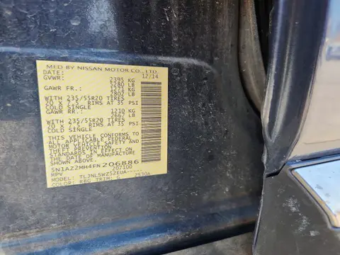 2015 NISSAN MURANO VIN 5N1AZ2MH4FN206886 фото 12