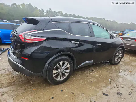 2015 Nissan Murano Sl VIN 5N1AZ2MH4FN228337 фото 3