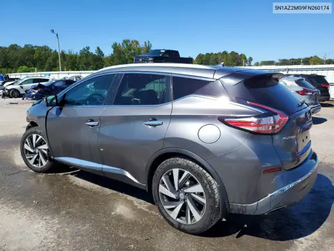 5N1AZ2MG9FN260174 — 2015 Nissan Murano, фото 2 с аукциона Copart, Передняя часть