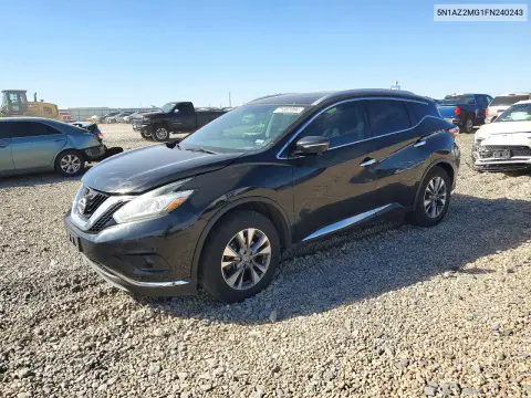 5N1AZ2MG1FN240243 — 2015 Nissan Murano, Мелкие вмятины и царапины, фото до ремонта