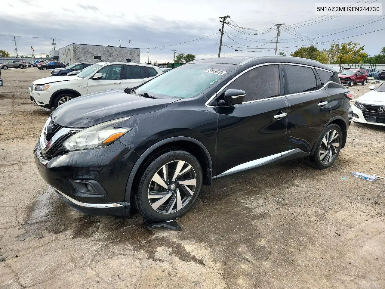 2015 Nissan Murano Platinum VIN 5N1AZ2MH9FN244730 фото 1