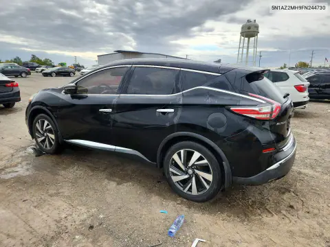 2015 Nissan Murano Platinum VIN 5N1AZ2MH9FN244730 фото 2