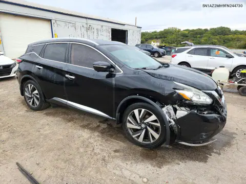 2015 Nissan Murano Platinum VIN 5N1AZ2MH9FN244730 фото 4