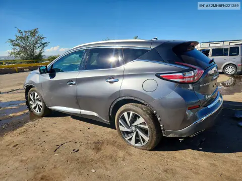 2015 Nissan Murano Platinum VIN 5N1AZ2MH8FN221259 фото 2