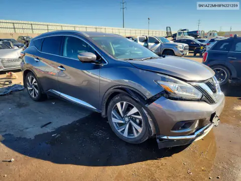 2015 Nissan Murano Platinum VIN 5N1AZ2MH8FN221259 фото 4